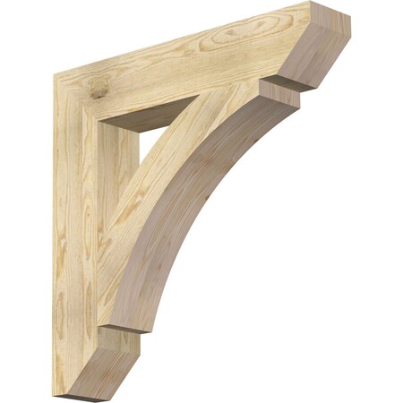 Ekena Millwork Thorton Slat Rough Sawn Bracket, Douglas Fir, 6"W x 32"D x 32"H BKT06X32X32THR06RDF